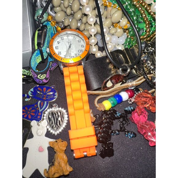 Kids girls boys junk drawer bundle lot 60+ jewelry pieces collectibles - Picture 8 of 8